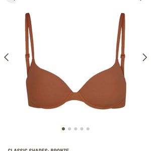 SKIMS Fits Every body Push-up Bra 34 C Bronze